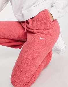 Уютные розовые джоггеры из флиса Nike Training Therma-FIT-Розовый цвет
