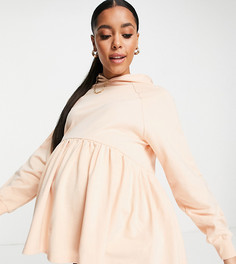 Розовый худи свободного кроя ASOS DESIGN Maternity-Розовый цвет