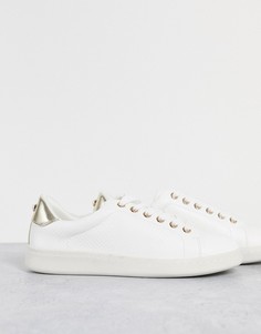 Белые кроссовки на шнуровке Miss KG Kori-Белый