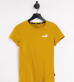 Футболка цвета охры PUMA Essentials-Коричневый цвет