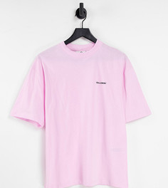 Сиреневая oversized-футболка с логотипом COLLUSION Unisex-Фиолетовый цвет