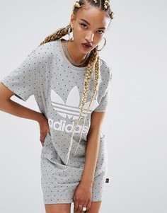 Платье-футболка с принтом adidas Originals X Pharrell Williams-Мульти
