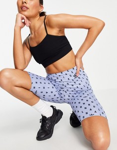 Синие шорты-леггинсы adidas Originals-Голубой