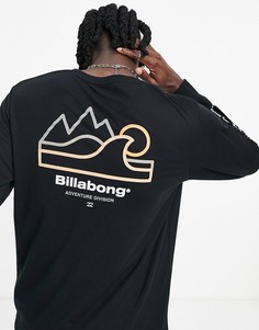 Черный лонгслив Billabong Peak Wave-Черный цвет