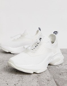 Белые кроссовки на массивной подошве Steve Madden Match-Белый
