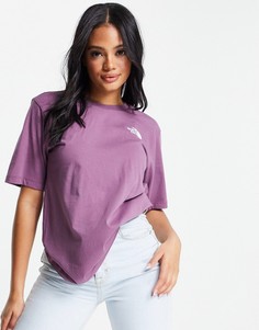 Фиолетовая футболка бойфренда The North Face Simple Dome-Фиолетовый цвет