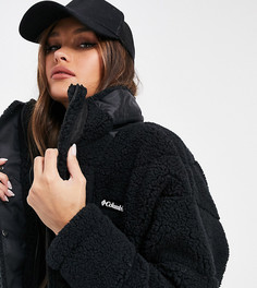 Черная куртка из искусственной овчины Columbia Lodge Baffled – эксклюзивно для ASOS-Черный цвет