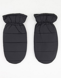 Черные нейлоновые стеганые перчатки SVNX-Черный