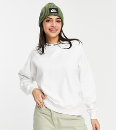 Белый oversized-свитшот Quiksilver – эксклюзивно для ASOS