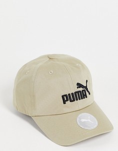Бежевая кепка PUMA Essentials-Светло-бежевый цвет