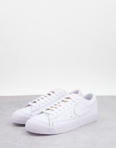 Низкие кроссовки белых оттенков Nike Blazer Low 77-Белый