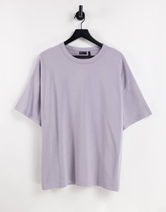 Плотная oversized-футболка выбеленного фиолетового цвета ASOS DESIGN-Фиолетовый цвет