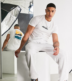 Белая футболка с принтом на спине ellesse-Белый