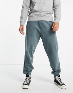 Oversized-джоггеры с эффектом пигментного окрашивания зеленого цвета Carhartt WIP-Зеленый цвет