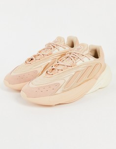 Кроссовки бежевого и светло-бежевого цветов adidas Originals Ozelia-Светло-бежевый цвет