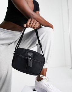 Черная нейлоновая сумка через плечо с двумя карманами Elle Sport-Черный цвет