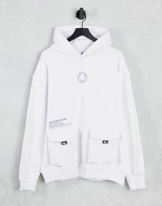 Худи белого цвета от комплекта с надписью "Untitled" Topman-Белый