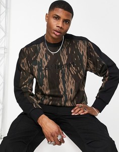 Свитшот черного и камуфляжного цвета Carhartt WIP-Черный цвет