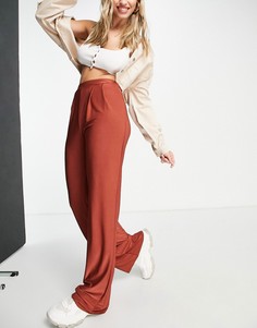 Обтягивающие рыжие брюки прямого кроя от комплекта Missguided-Красный