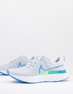Белые кроссовки Nike Running React Infinity Run Flyknit-Белый
