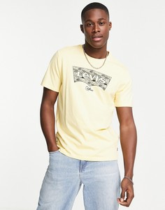 Желтая футболка с графическим принтом Levis Housemark-Желтый Levis®
