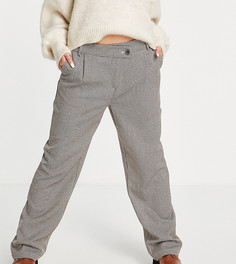 Эксклюзивные классические брюки в стиле oversized в коричневую клетку Only-Разноцветный