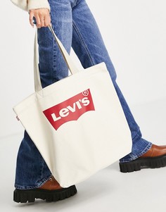 Сумка-тоут цвета экрю с логотипом Levis-Светло-бежевый цвет Levis®