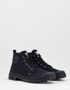 Черные высокие кеды из парусины Palladium Pampa SP20-Черный цвет