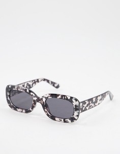 Женские овальные солнцезащитные очки в черной прозрачной оправе Jeepers Peepers-Прозрачный
