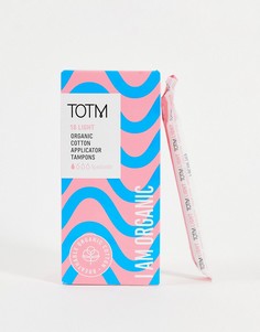 Набор из 18 тампонов из органического хлопка с аппликатором TOTM Light-Бесцветный