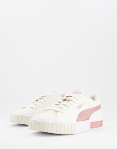 Кроссовки цвета мела и розового золота Puma Cali Star-Светло-бежевый цвет