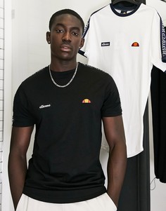 Черная футболка с лентой ellesse Fede-Черный цвет