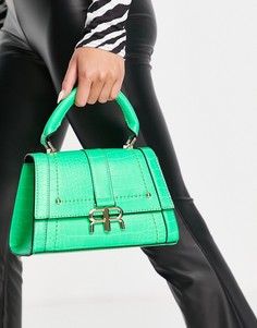 Зеленая неоновая сумка-тоут мини River Island-Зеленый цвет