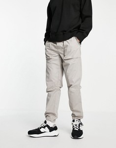Свободные серые брюки с эластичным шнурком Topman-Серый