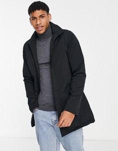 Черная куртка-макинтош полностью на подкладке и с воротником-стойкой French Connection-Черный цвет