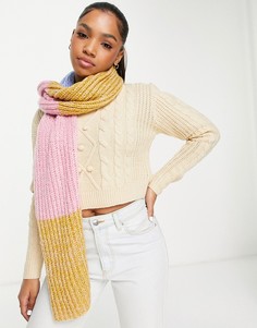 Бежевый шарф в клетку Boardmans-Светло-бежевый цвет