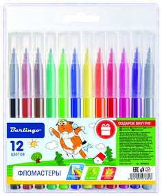Фломастеры BERLINGO Жил-был кот 12 цветов