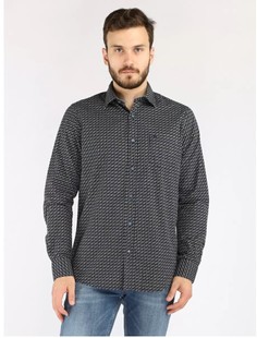 Рубашка мужская LERROS 2181305478 синяя XL