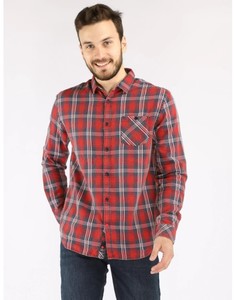 Рубашка мужская Timezone 23-10107-00 1127 5159 красная XXL