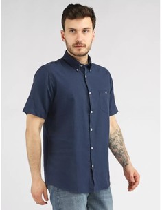Рубашка мужская LERROS 2142156489 синяя 3XL