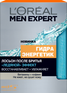 Лосьон после бритья L`Oreal Paris Men Expert Гидра энергетик ледяной эффект 100 мл