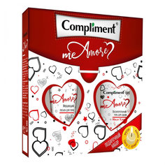 Подарочный набор Compliment №1680 Me Amore (гель для душа + лосьон для тела + свеча)