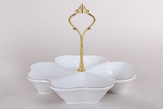 Менажница 19см LTBH-P1619-A Снежная королева Коралл