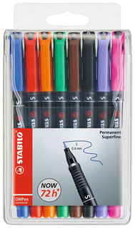 Набор маркеров STABILO OHPen universal Permanent Superfine 841/8 8 шт