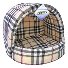 Лежак для животных Бобровый Дворик Шотландка светлая №2