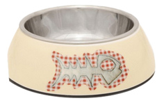 Одинарная миска для кошек Beeztees, сталь, бежевый, серебристый, 0,16л