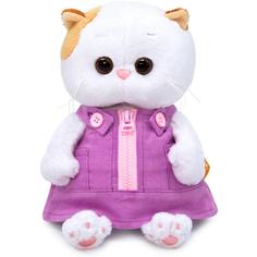 Мягкая игрушка BUDI BASA Кошка Ли-Ли BABY в вельветовом сарафане, 20 см