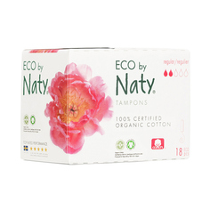 Тампоны Regular, без аппликатора Naty 18 шт.