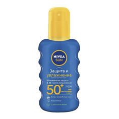Nivea Sun увлажняющий солнцезащитный спрей Защита и увлажнение SPF 50 200 мл