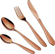 Набор столовых приборов Berlinger Haus Rosegold Line, 2623-BH, золотой, 24 предмета